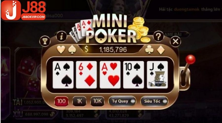 Mini Poker - 3 Bước Để Công Phá Game Bài Cực Đỉnh Cũng J88 2 Bí kíp chinh phục game Mini Poker